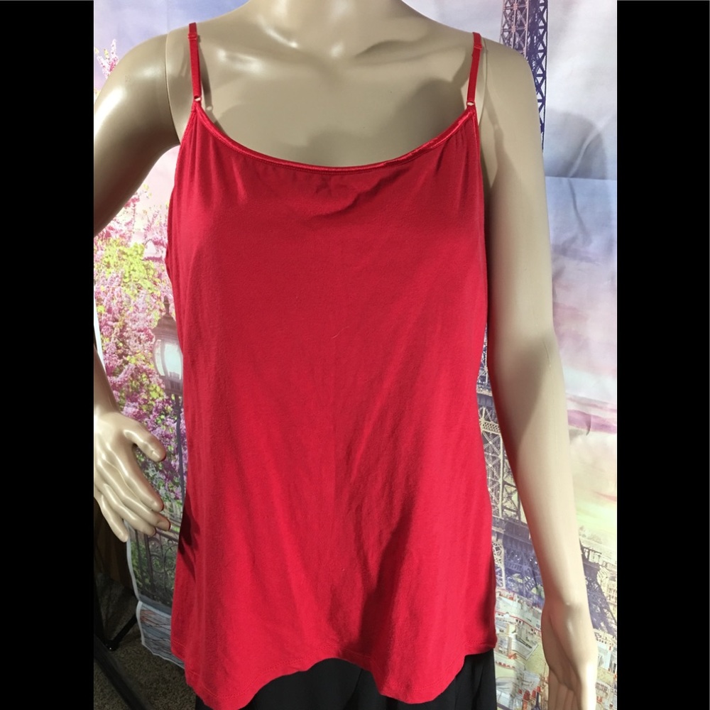 ‼️Roaman’s Red Spaghetti Strap Tank Top  2X‼️